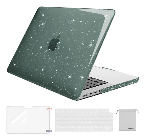 Funda Mosiso Para Macbook Pro 14 M1 Pro/max +c/tec Glittg