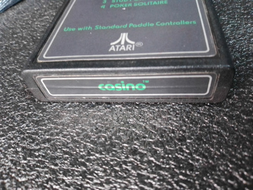 Game Programa Casino Para Atari 2600(blackjack,póker,sol) (Usado)