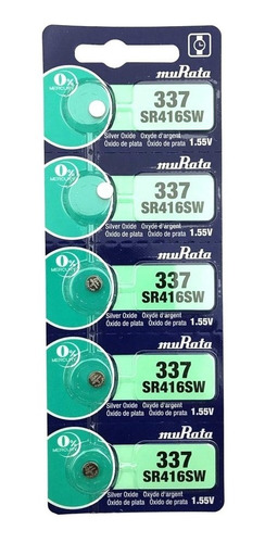 Pila Reloj Murata 337 Sr416sw 1.55v Pack X 5