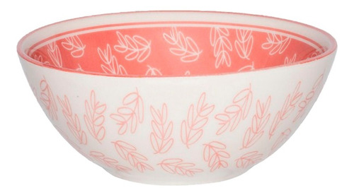 Bowl Conico X 4 Ceramica Decorado Cereales Fruta 600ml