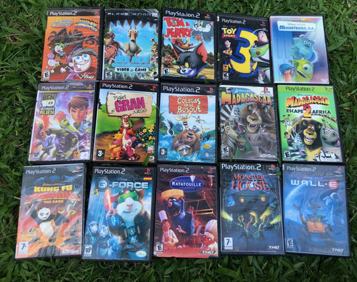 Lote 15 Juegos Play 2 Tematica Infantil / Juvenil - En Cajas