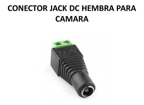 Imagen 1 de 3 de Conector Jack Dc Macho Para Camaras Cctv
