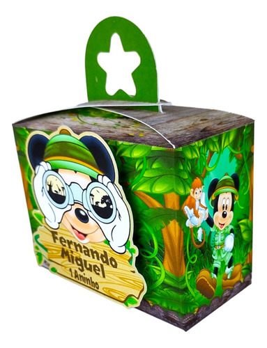 Lembrancinha Personalizada Mikcey Safari Festa Safari Mickey