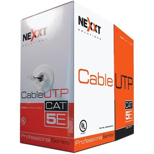 Bobina Cable Utp Cat5e Nexxt 305mts Gris