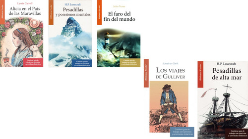 Pack De 5 Libros.(alicia En El País De Las,los Viajes ,etc)