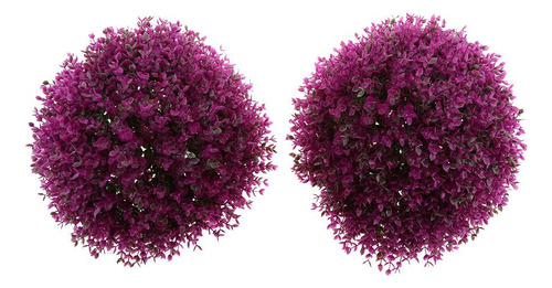 3 Decoración De La Bola De Eucalyptus Púrpura 34cm
