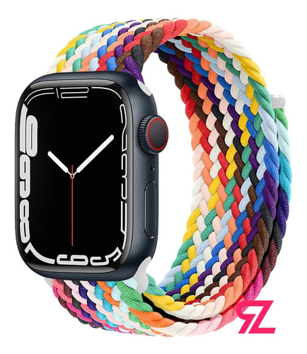  Correa Trenzada Para Apple Watch Velcro 38 40 41 42 45 Se +