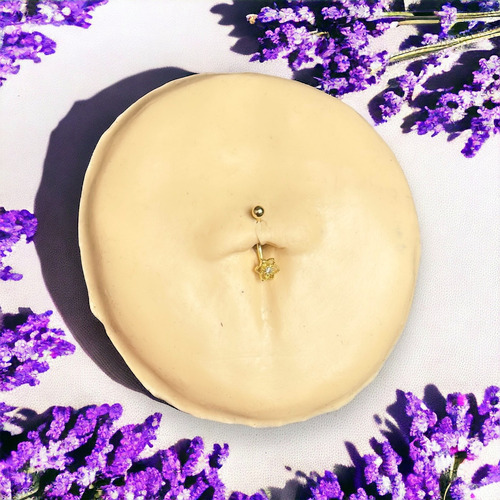 Piercing Intimo Genitál Umbigo Rook Coração Aço Cirúrgico Cor Flor De Lotus Dourada
