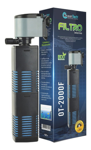 Filtro Interno Com Bomba 1200l/h Aquário Ot-2000f Oceantech 110v