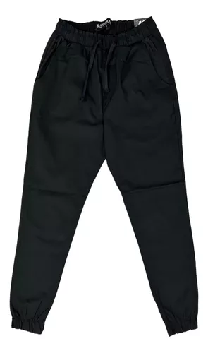 Pantalon Jogger De Gabardina Talle Especial - Hombre T62/64