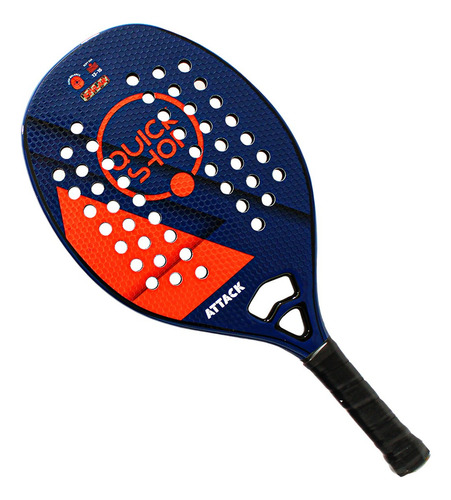 Raquete Beach Tennis Kevlar Attack + Capa Quick Shot
