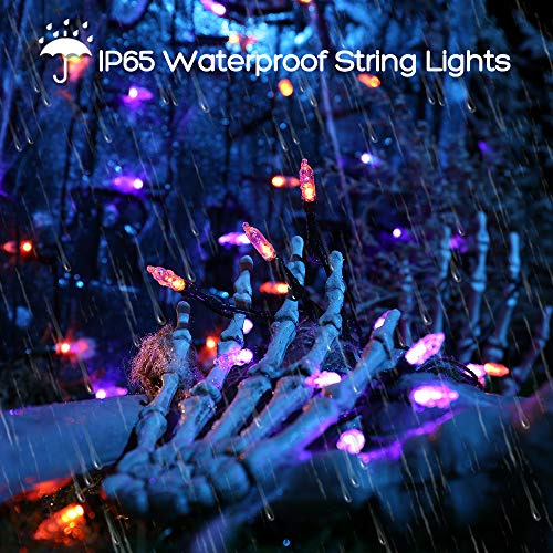 Luces De Halloween Naranjas Y Moradas De 33ft 100 Led, ...