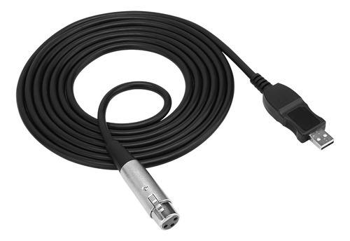 Cable De Micrófono Usb A Adaptador Xlr Female Mic Studio Lin