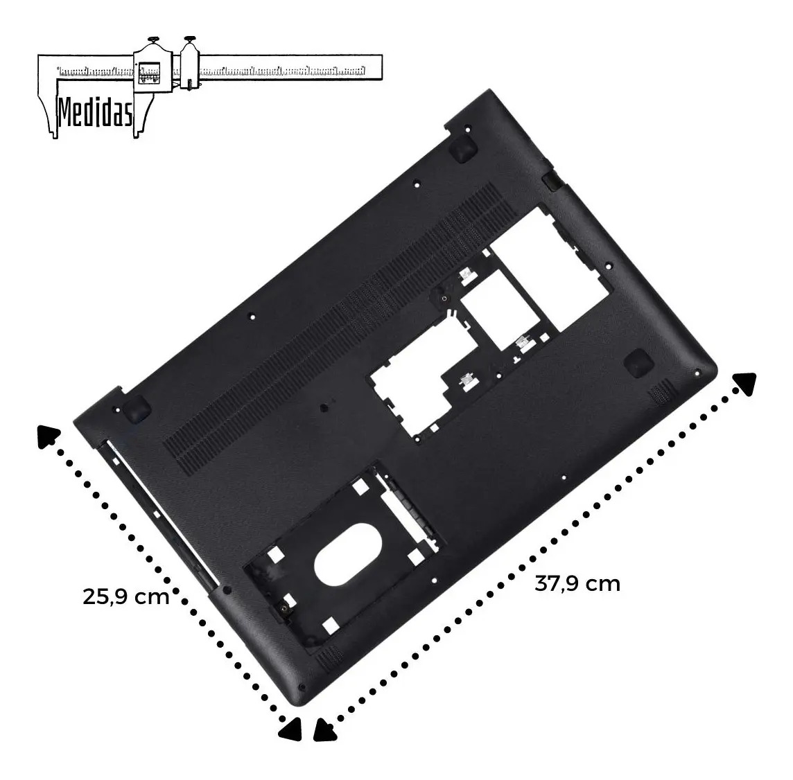 Coperchio Superiore/Inferiore Per Lenovo Ideapad 310-15ISK, 310-15IKB, Colore Argento, Nuovo