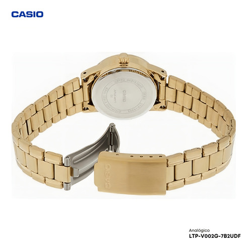 Reloj Casio Analog Gold Wr LTP-V002g-7b2udf para mujer