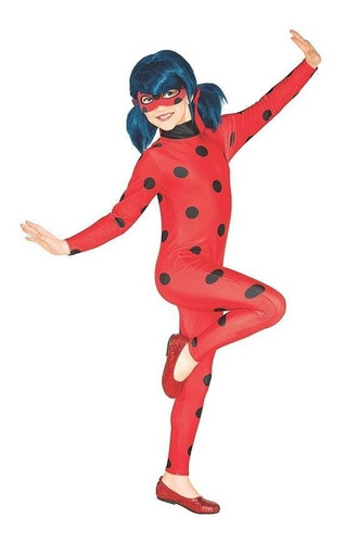 Disfraz Lady Bug Miraculous Con Antifaz Original