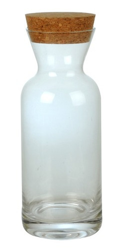 Jarra Botella De Vidrio 500ml Con Tapa De Corcho