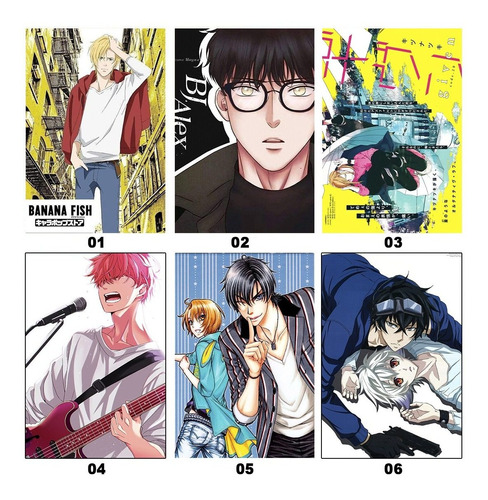 05poster Yaoi/bl/boys Love 33x48 - Pack 10 Unidades