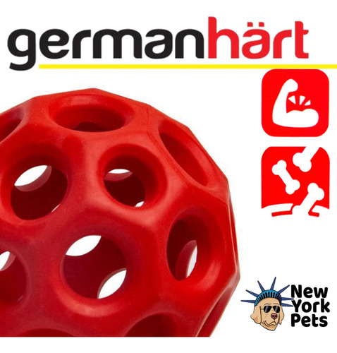Brinquedo Airball Snax Germanhart Bola Recheável Para Cães Cor Vermelho