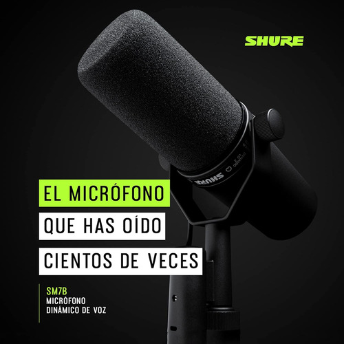 Shure Sm7b Micrófono Dinámico Para Retransmisiones