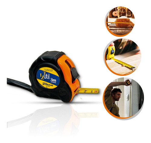 Imagem 1 de 6 de Fita Métrica Trena Manual Medição Pronta Entrega 3 Metros