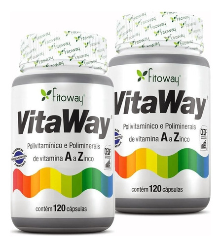 Vitaway Polivitamínico A A Z  Fitoway 120 Caps *imunidade*