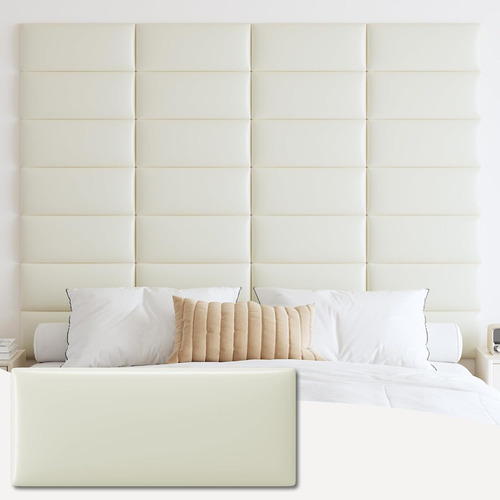 Panel Adhesivo 3d Eco Cuero - Respaldo De Cama Paredes 49x23