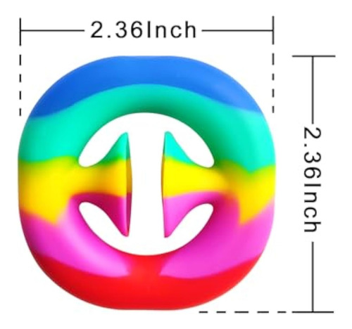 Paquete De 5 Juguetes Fidget Snapper Para Aliviar El Estrés,