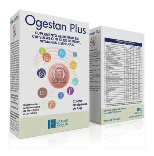 Ogestan Plus C/30 Cápsulas Alimentação De Lactantes
