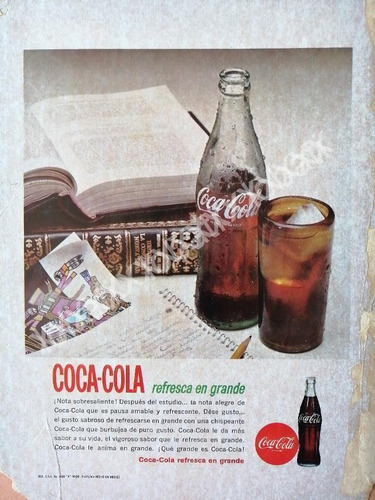 Cartel Retro Refrescos Coca Cola 1965