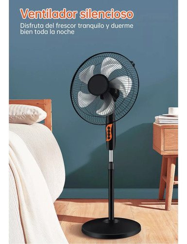 2pcs Ventiladores De Pie De Piso De Pedestal Con 5 Aspas