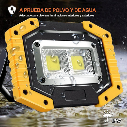 Xing Luz De Trabajo Recargable Lumoku Led 2000lm Lámparas