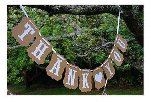 Banderines De Papel Kraft Blanco Para Decoración De Bodas Y