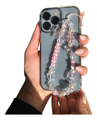 Strap Correa Con Diseños Para Celular Todo Tipo De Funda Mariposa Rosa