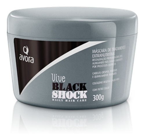 Avora Vive Black Shock Máscara Extra Nutritiva 300g