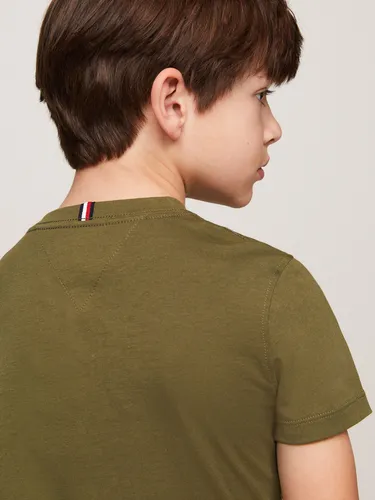 Camiseta Verde Essential De Cuello Redondo Tommy Hilfiger