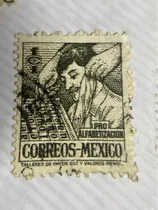 Comprar Sello Postal México 1944 Pro Alfabetización 
