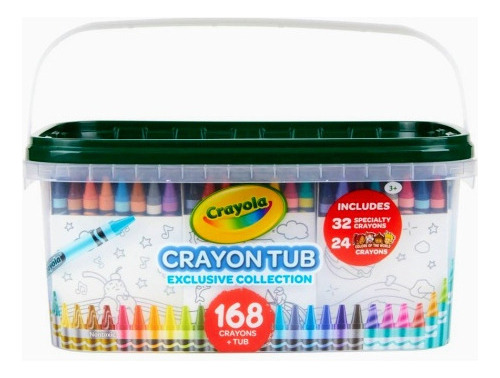 Conjunto de lápis de cera Crayola de 168 peças