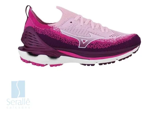 Mizuno wave on sale laser pink