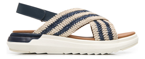 Sandalia Flexi Para Mujer Estilo 129405 Marino