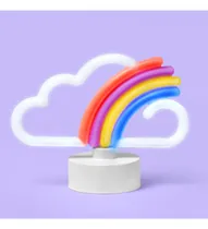 Comprar Lampara Decorativa De Niñas Led Neón Nube-arcoiris Usa