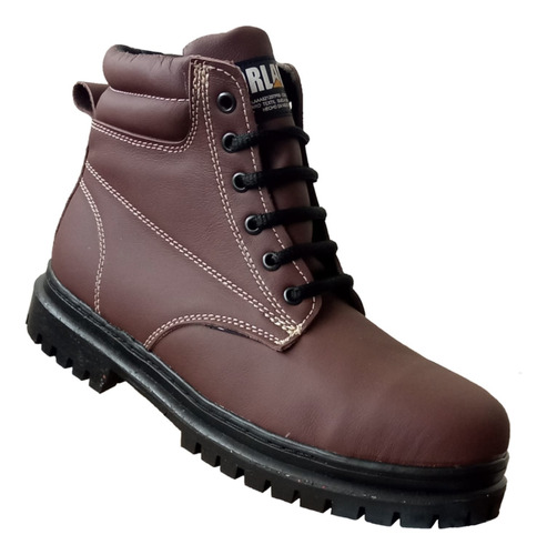 Bota Industrial Trabajo 100% Piel Genuina C/casco Caballero