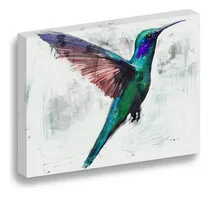 Comprar Cuadro Decorativo Canvas 100140 Acuarela Colibri Vuelo Color