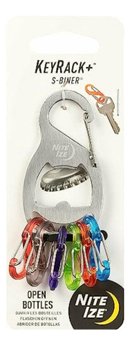 Nite Ize Krb2-11-r6 Keyrack+ S-biner-acero Inoxidable Color Colores Inoxidables/brillantes