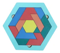 Comprar Rompecabezas Puzzle Encastre Ingenio Tangram Didácticos Mdf
