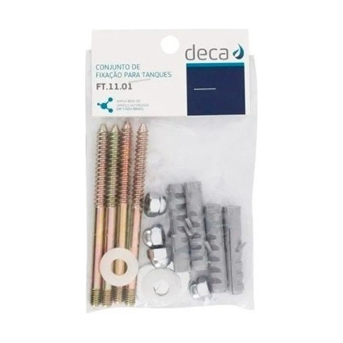Conjunto De Fixação Para Tanque Deca - Ft.11.01