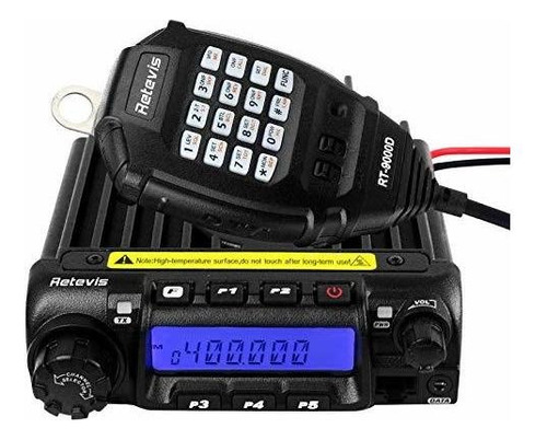 Retevis Rt-9000d Transceptor De Radio Movil Uhf 400-490 Mhz