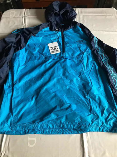 Amf44 Chaqueta Umbro Impermeable Original Color Azul 2xl 