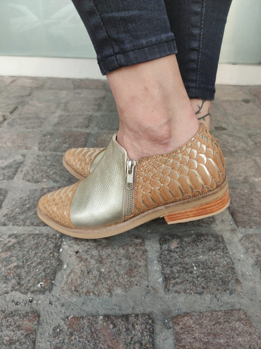 Zapatito 150 Melihan Cuero En Punta Taco Bajo