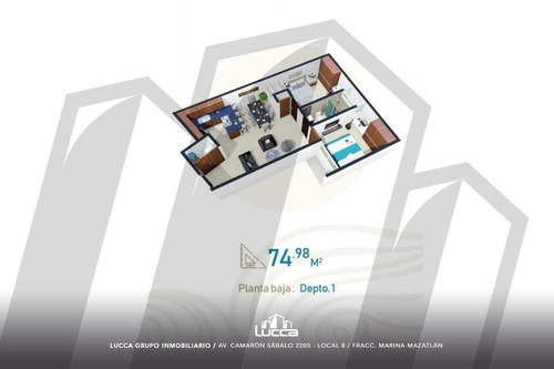 Imagen 4 de 5 de Departamento - Mazatlán